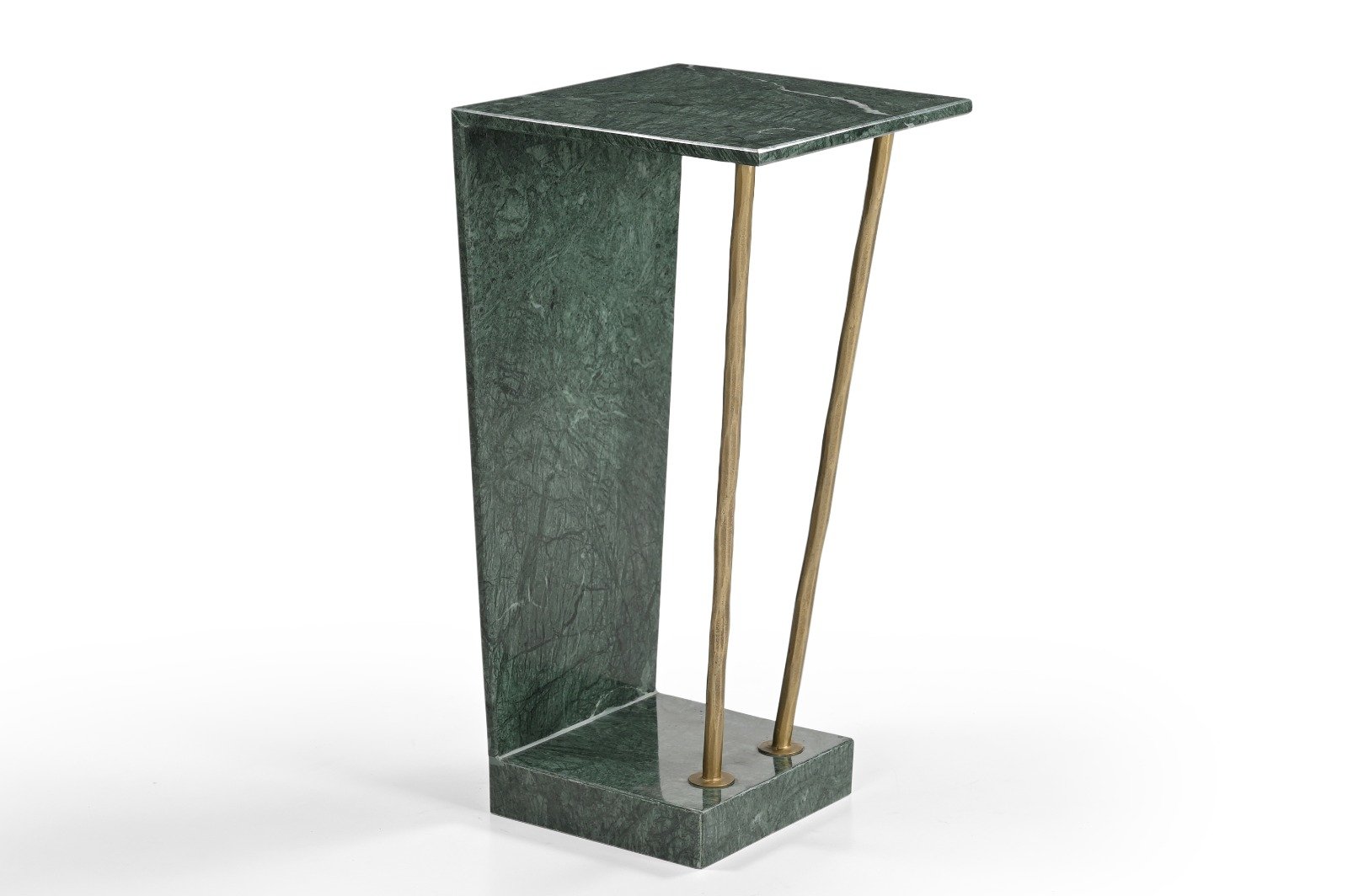 MARBLE & IRON SIDE TABLE